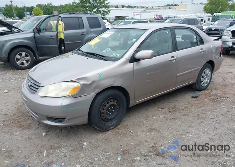 2003 Toyota Corolla Le z USA, uszkodzony, nr VIN 1NXBR32E83Z155591